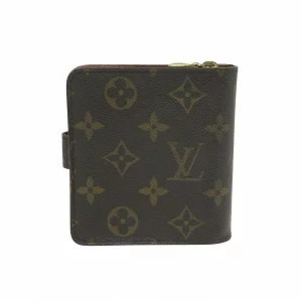 Louis Vuitton Wallet Bi Compact Zip fold Monogram Brown